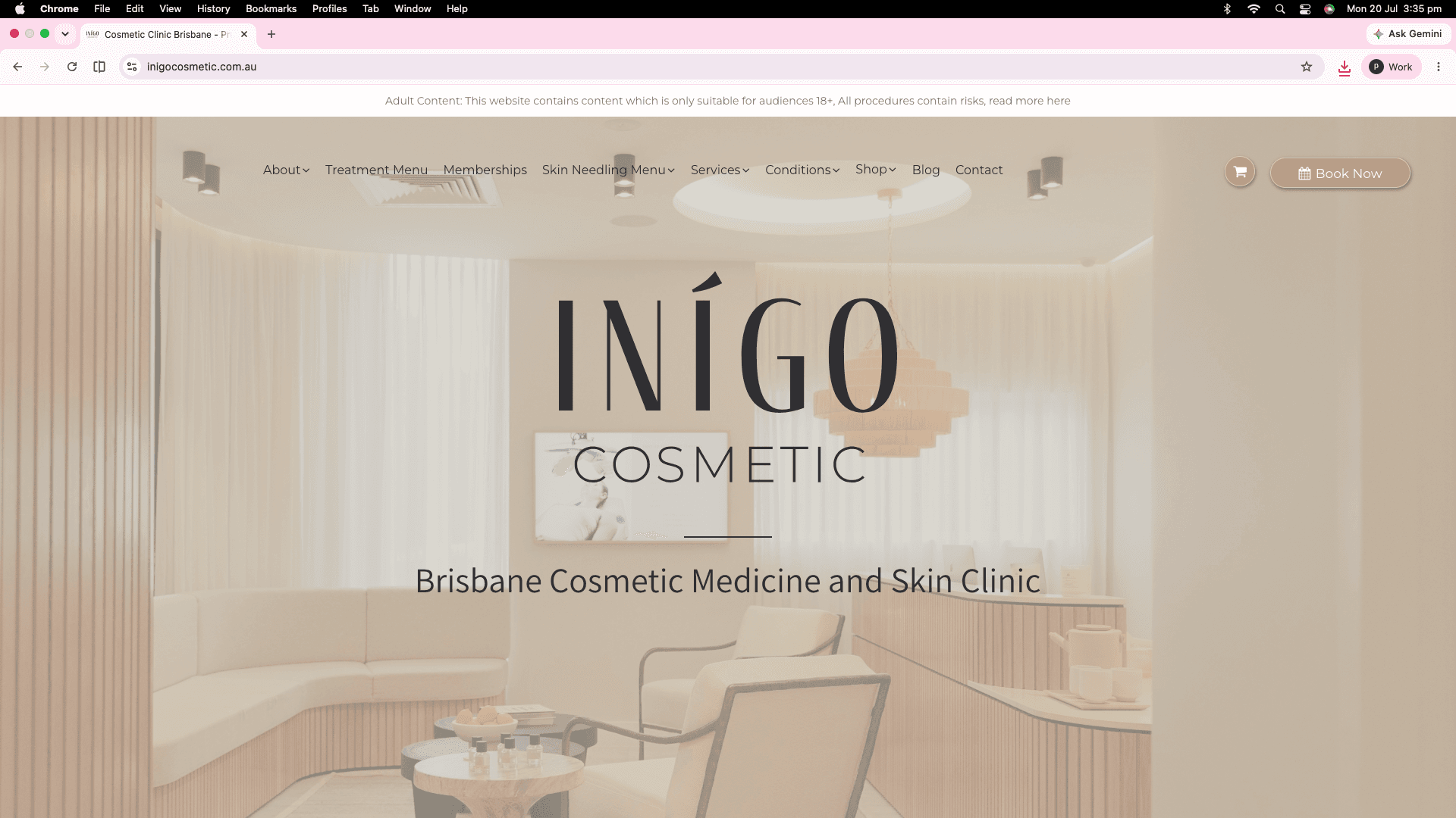 Inigo Cosmetic banner