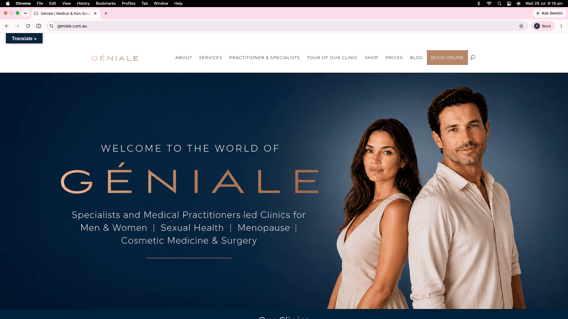 Geniale clinic interior